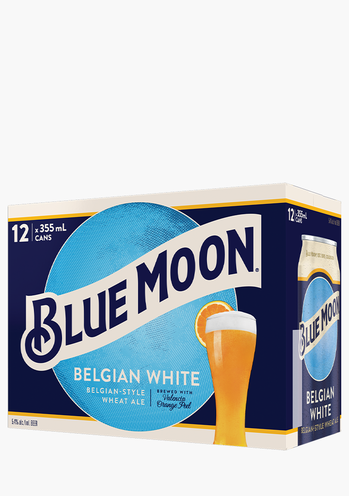 Blue Moon Wheat Ale Cans - 12x355ML – Willow Park Wines & Spirits
