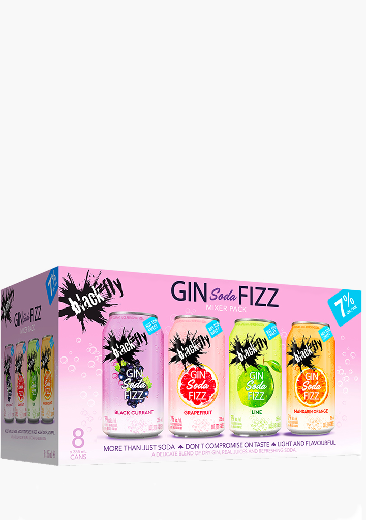 Black Fly Gin Soda Fizz Mixer - 8x355ML