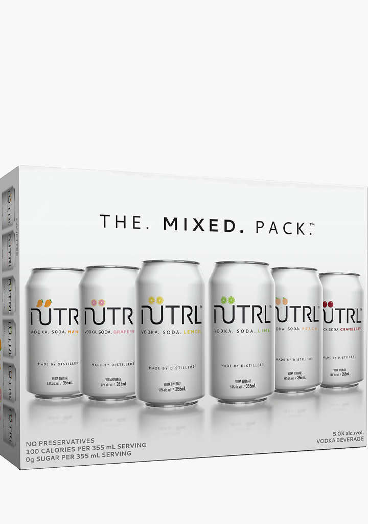 Nutrl Vodka Soda Mixed Pack - 12x355ML