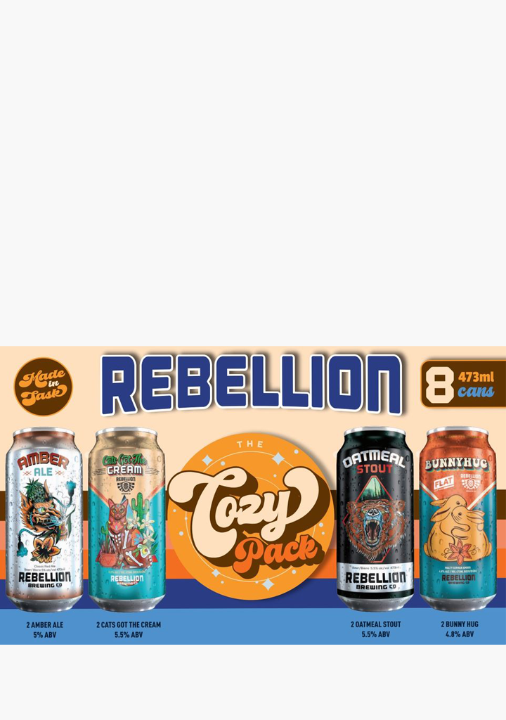 Rebellion Brewing Cozy Variety Pack - 8x473ML