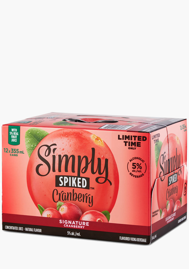 Simply Spiked Signature Cranberry - 12x355ML