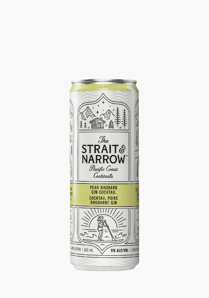 Strait & Narrow Pear Rhubarb - 4x355ML
