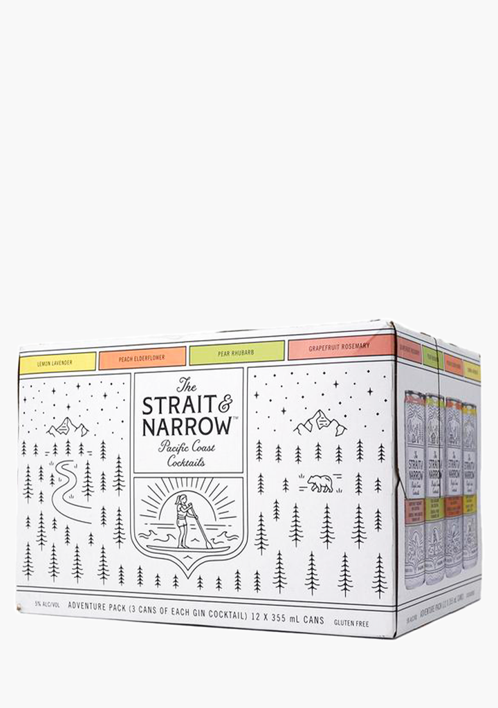 Strait & Narrow Gin Cocktail Adventure Pack - 12x355ML