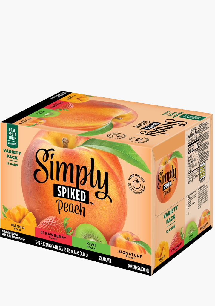 Simply Spiked Peach - 12x355ML