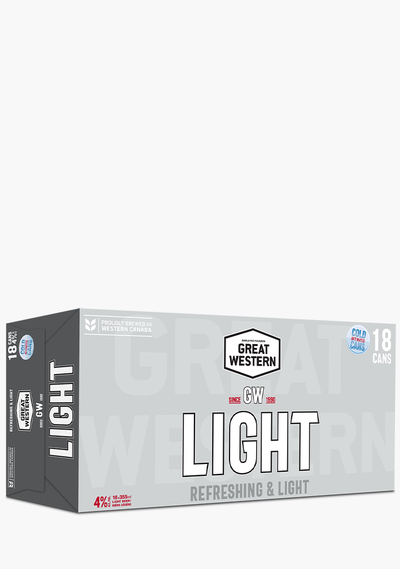 Great Western Light Cans - 18x355ML